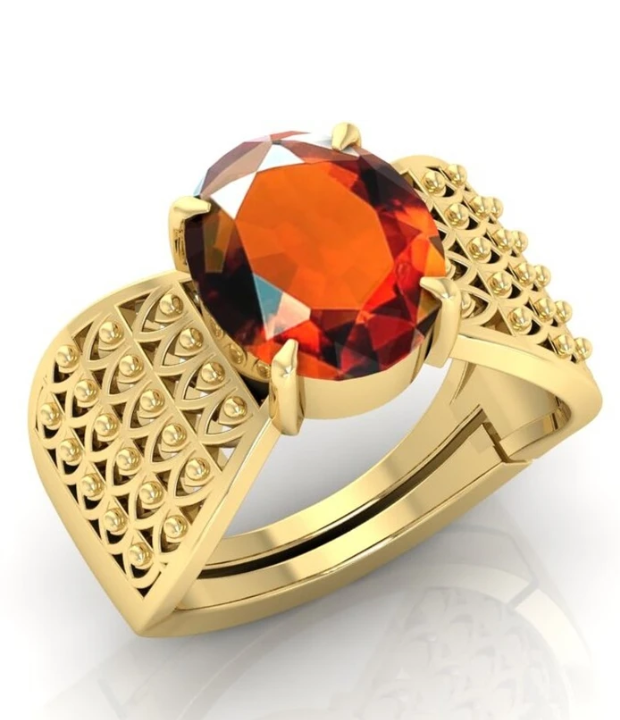 Gomeda Hessonite Garnet Ring